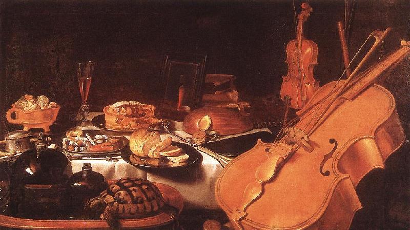 CLAESZ, Pieter Still-Life with Musical Instruments dfg Germany oil painting art